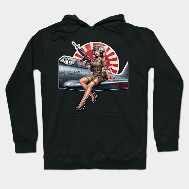 Fly Girl Hoodie by Rawlifegraphic